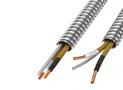 10/3 AC 90 armored electrical cable 10/3 AC 90 armored electrical cable
